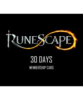 RuneScape 30-Day Prepaid Time Game Card Key GLOBAL